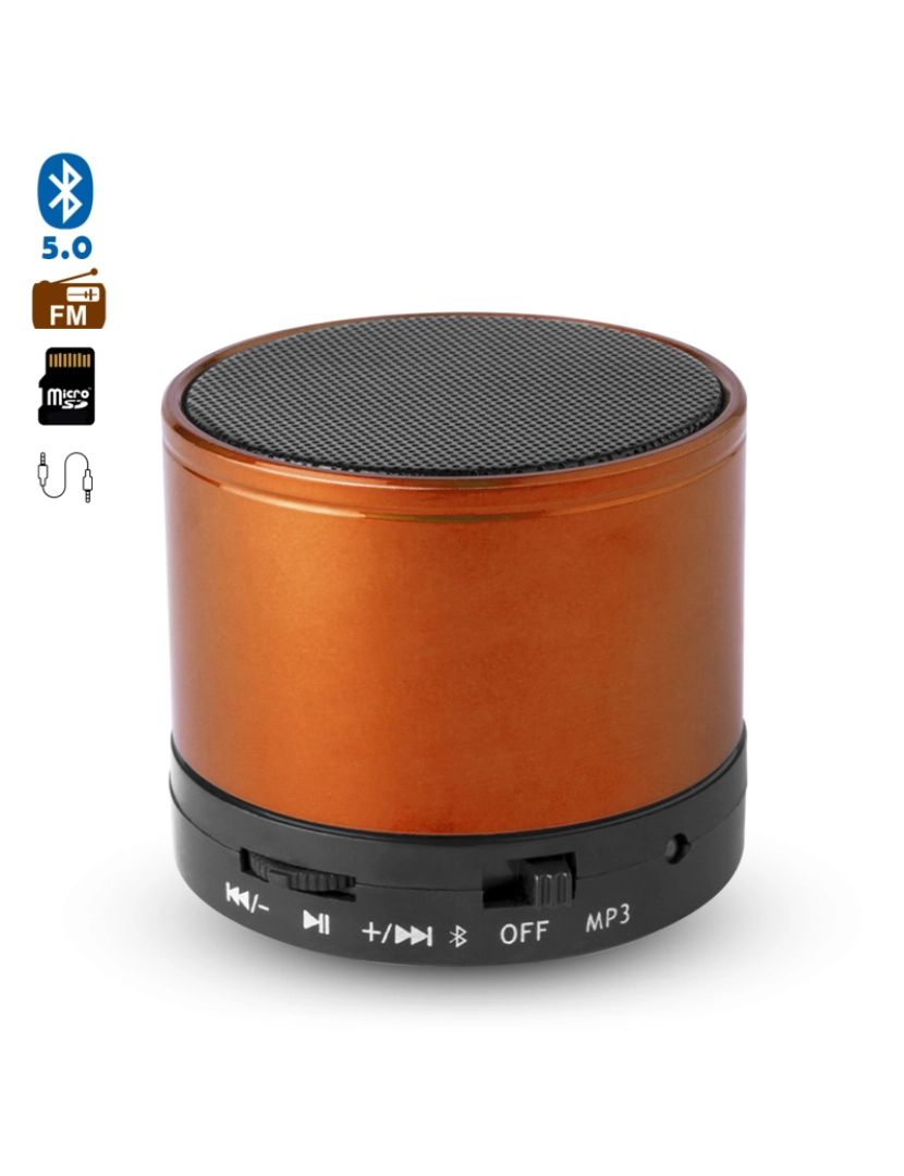 foto 1 de DAM. Altifalante compacto Martins Bluetooth 3.0 3W, com mãos-livres e rádio FM.