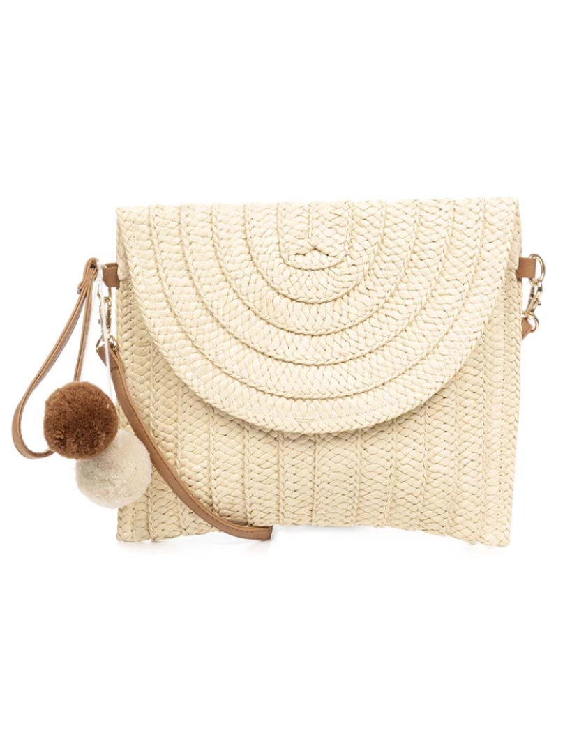 Iria Quintana - Bolsa a tiracolo Zerba Beige