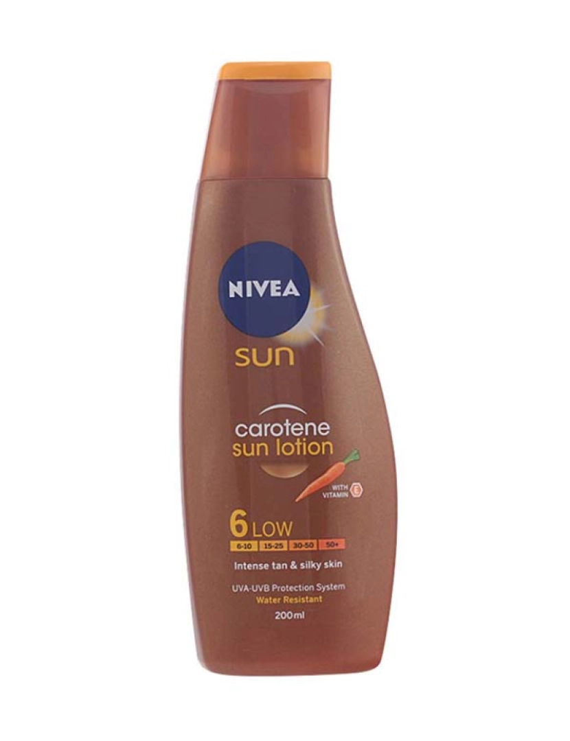 NIVEA - Protetor Solar Sun Leite Cenoura Spf6 200 Ml