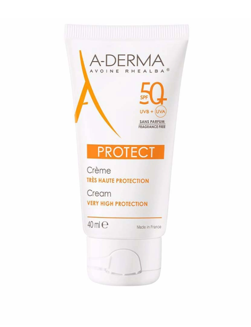 A-Derma - Protect Creme Solar Spf50+ Sin Perfume 40 Ml