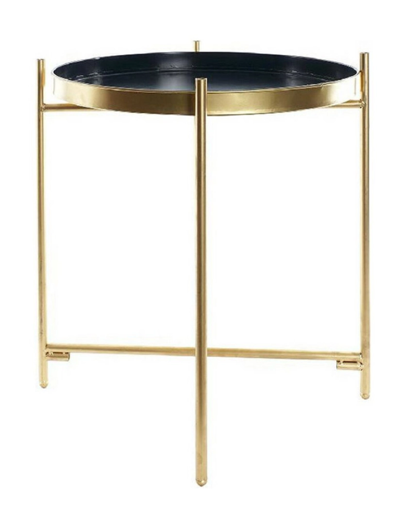 It - Mesa de apoio DKD Home Decor Dourado Metal Azul Marinho (40 x 40 x 50 cm)