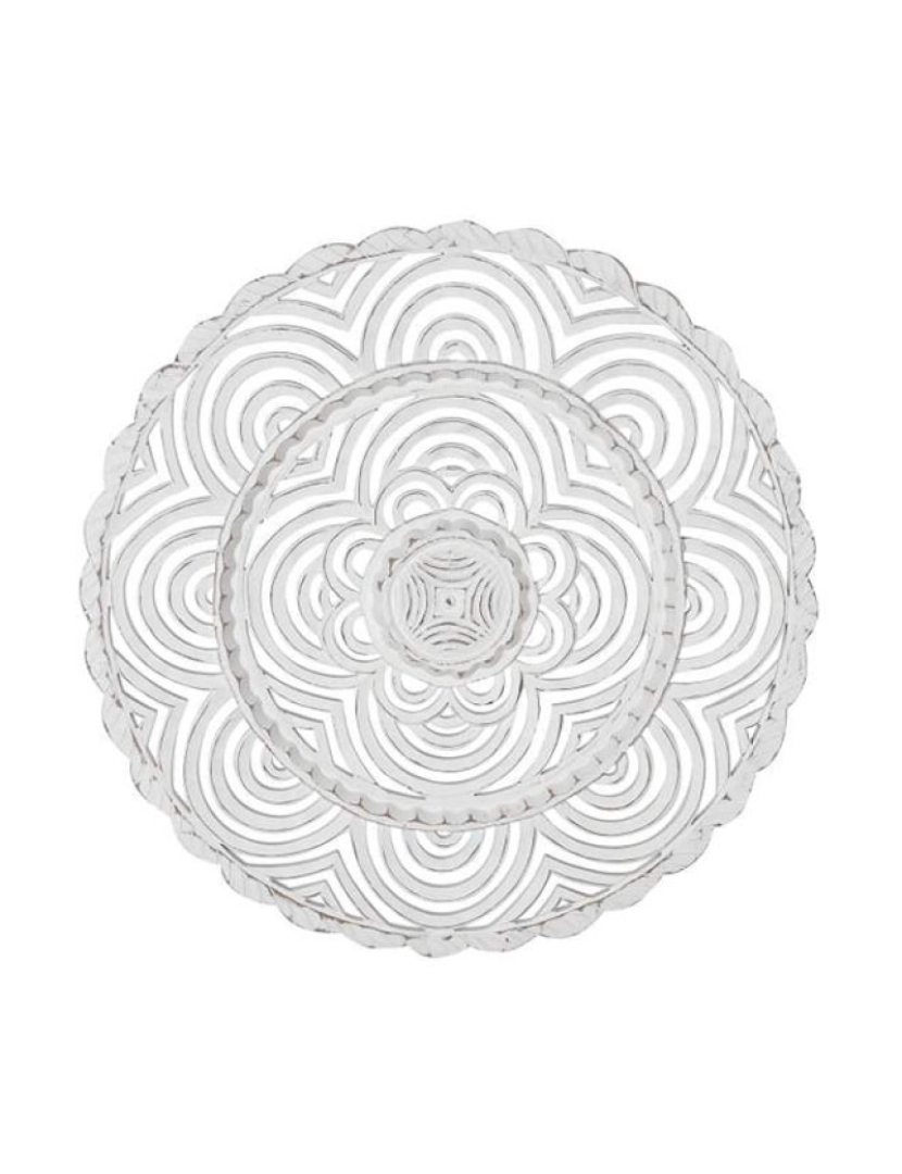 It - Decoração Parede Mdf Mandala Decape Branco