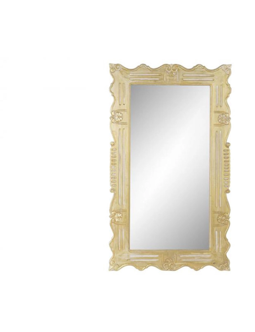 It - Espelho Mango Vidro Envelhecido Dourado 