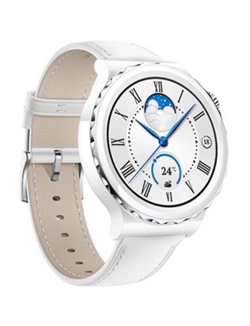 HUAWEI  - Huawei Watch GT 3 Pro Ceramic Mostrador: White Pulseira: Metal White Grau A