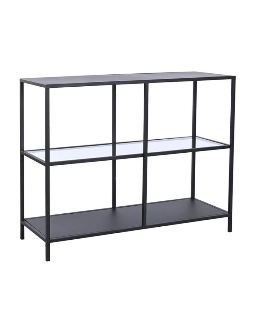 It - Consola DKD Home Decor Preto Metal Cristal 100 x 35 x 80 cm