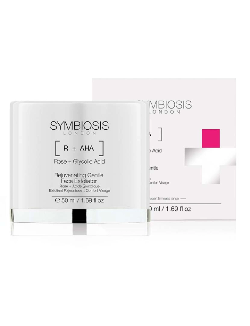 Symbiosis - [Ácido Glicólico + Rosa] Esfoliante Facial Rejuvenescedor Suave