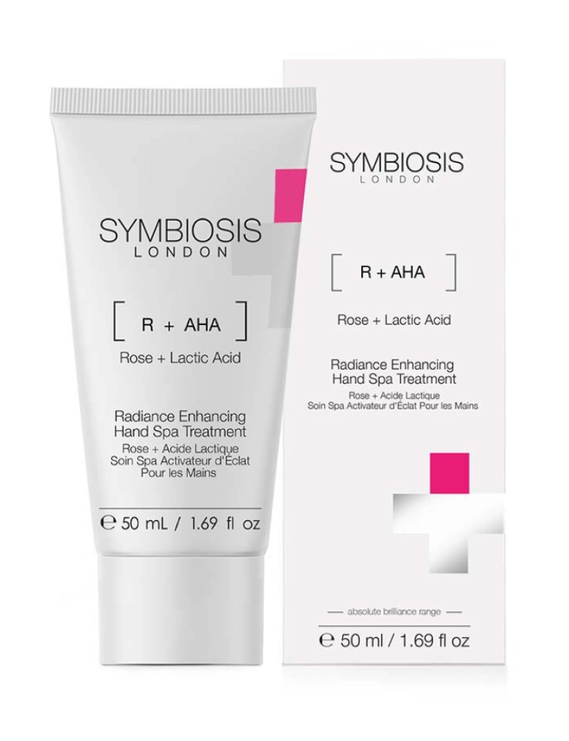 Symbiosis - [Rosa + Ácido Lático] Tratamento de Spa p/ Mãos Melhorador do Resplendor