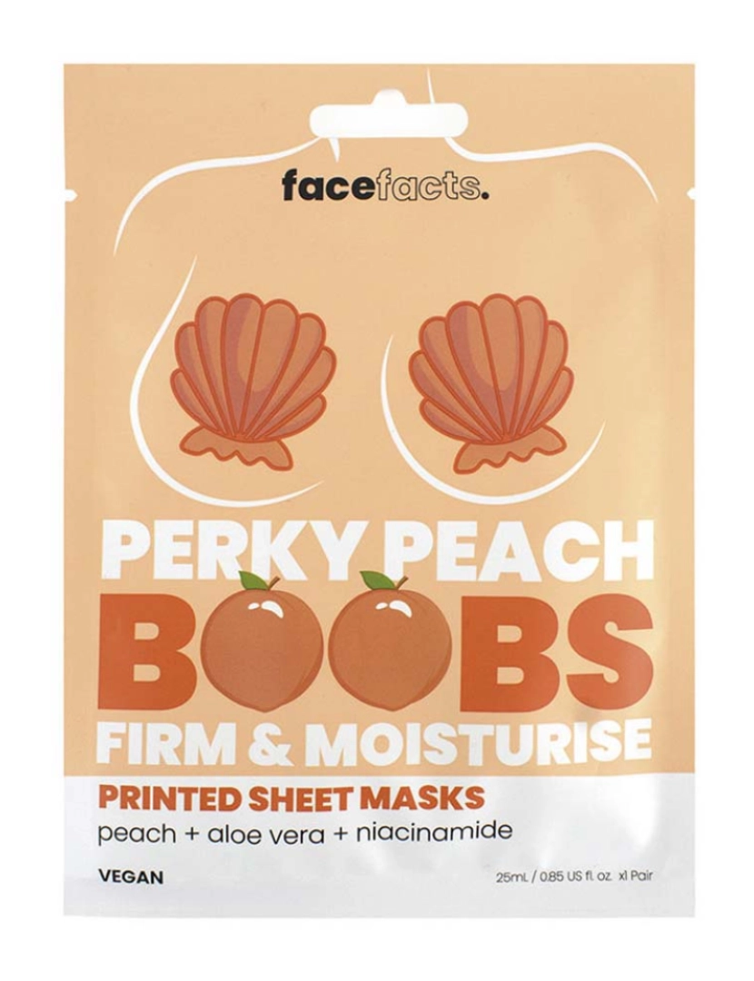 Face Facts  - Perky Peach Boobs Firm & Moisturizing Mask 25 Ml