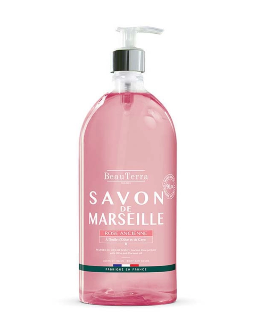 Beauterra - MARSEILLE jabón rosa antigua 1000 ml