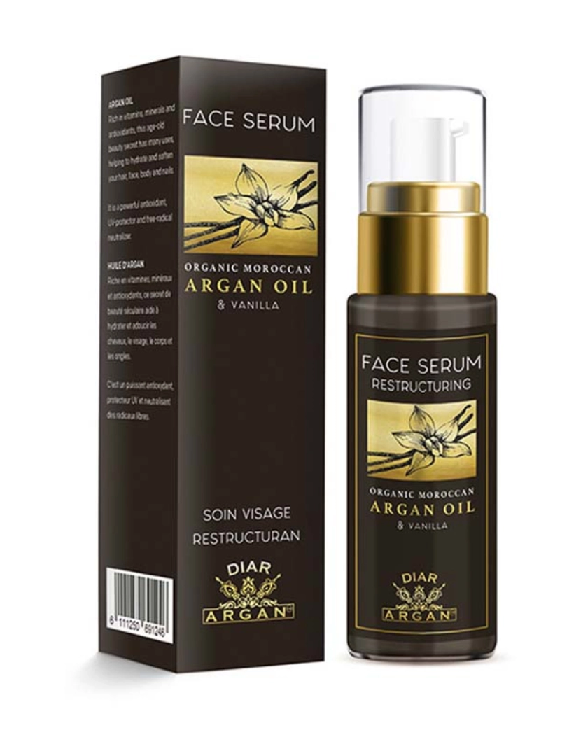 Diar Argan - Restructuring Facial Serum Pure Argan And Vanilla 30 Ml