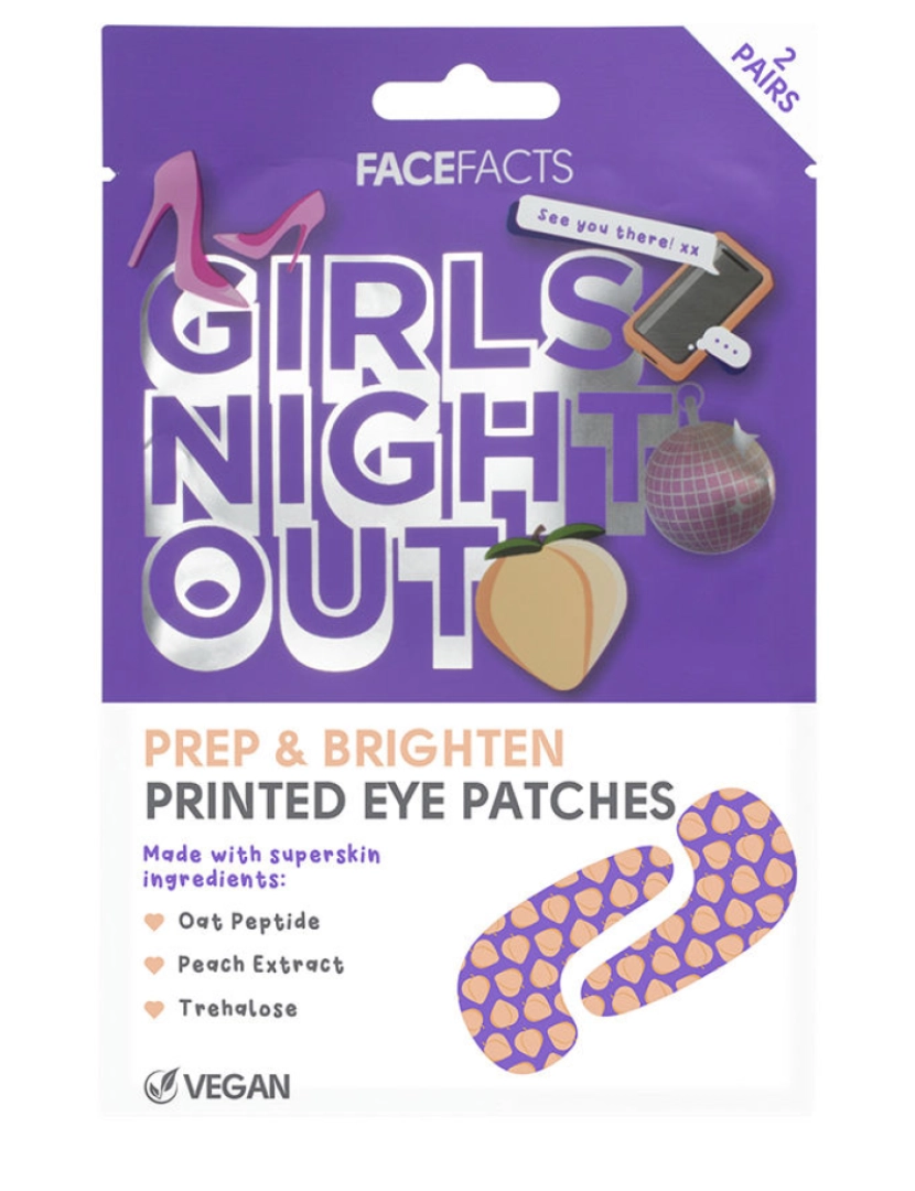 imagem de Girls Night Out Tapa-olhos Impressos 2 X Face Facts  6 ml1