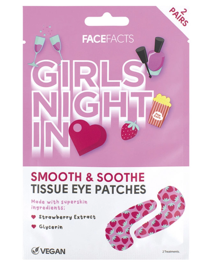 Face Facts  - Girls Night In Tapa-olhos De Tecido 2 Unidades