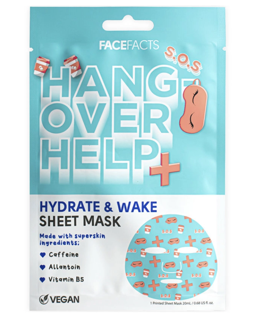 Face Facts  - Hangover Help+ Máscara Em Folha Face Facts  20 ml