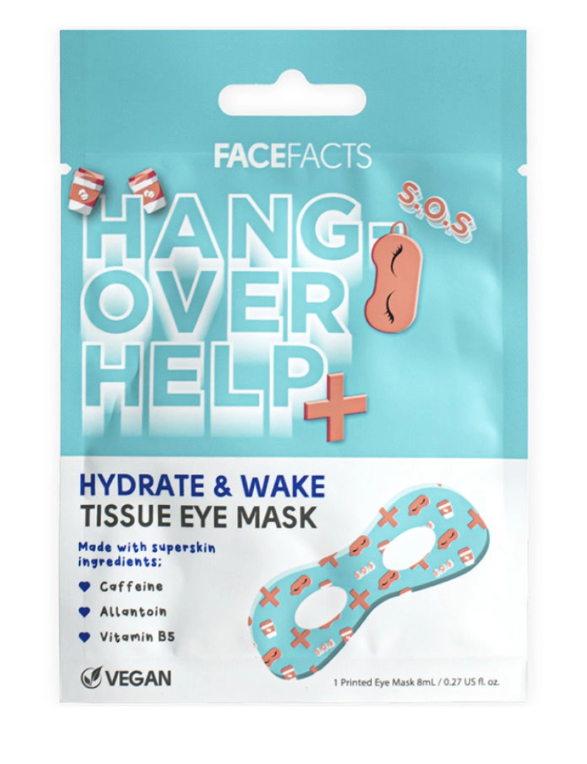 Face Facts  - Hangover Help+ Máscara De Tecido Para Os Olhos Face Facts  8 ml