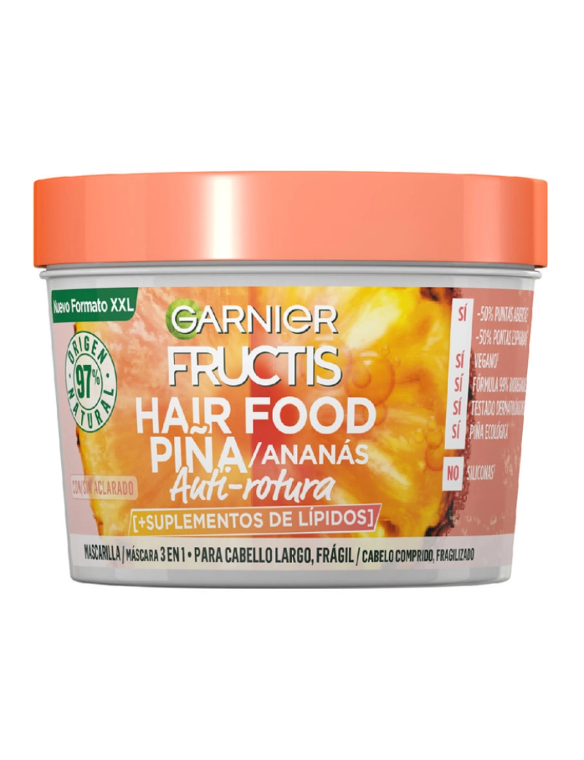 imagem de Fructis Hair Food Máscara Anti-quebra De Abacaxi Garnier 350 ml1