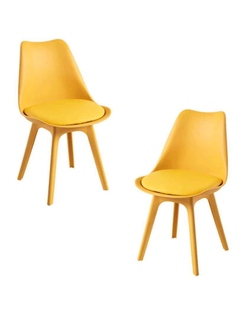 imagem de Pack 2 Cadeiras Synk Suprym - Amarelo1