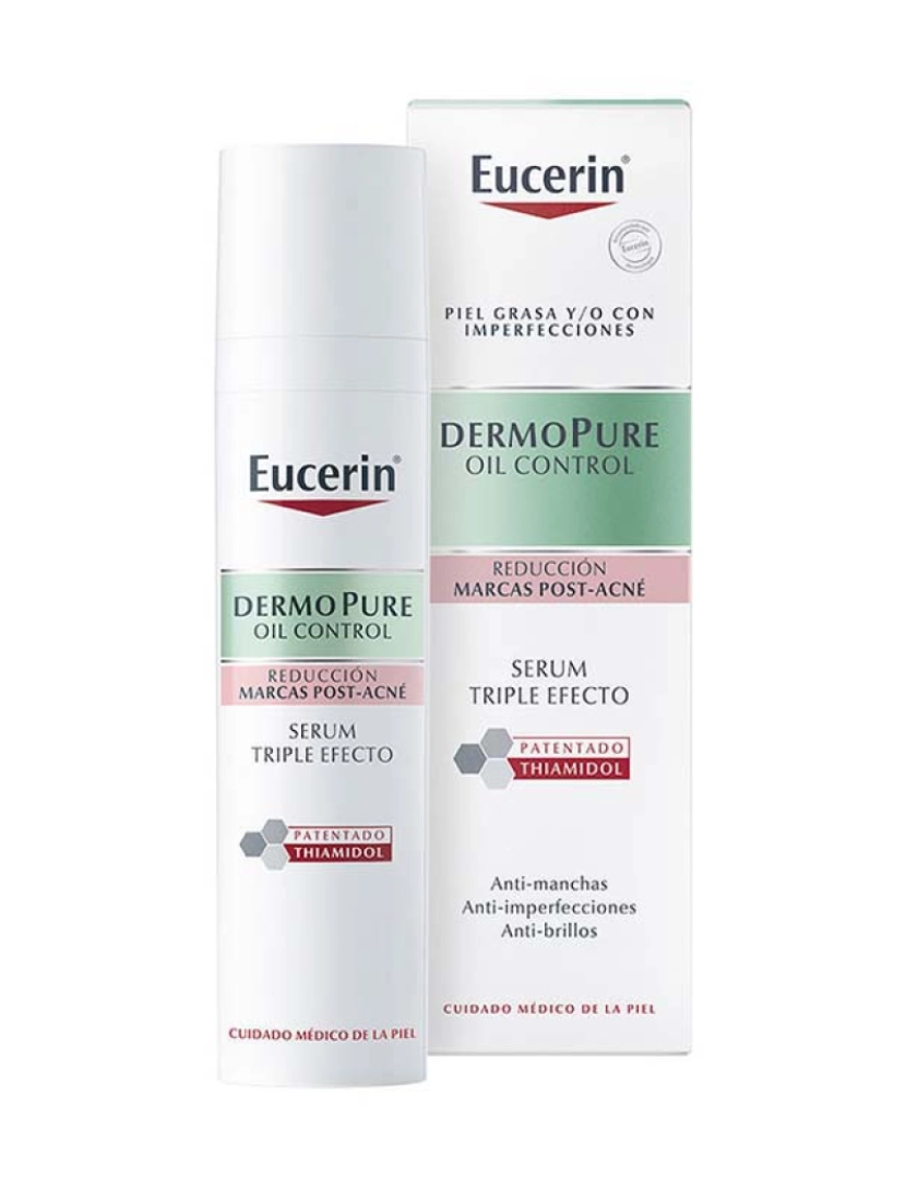 Eucerin - Oil Control Sérum Triple Efecto Reducción Marcas Pós-Acné Dermopure 40 Ml