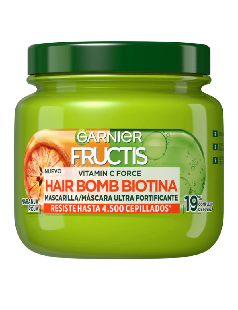 imagem de Fructis Vitamin Force Hair Bomb Máscara De Biotina Garnier 320 ml1