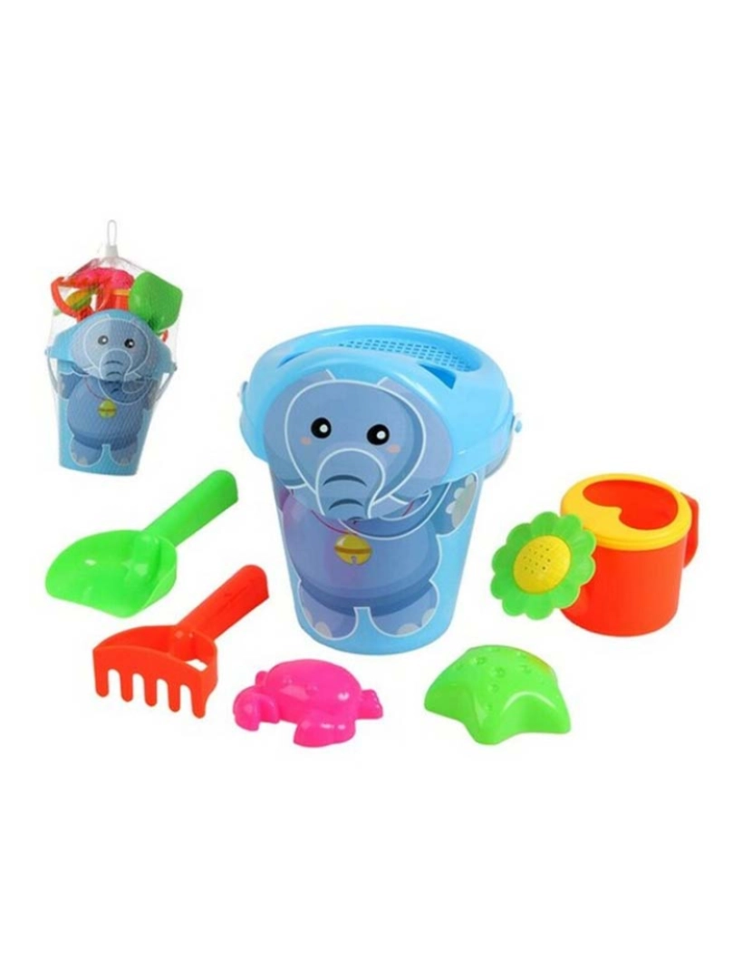 BB - Conjunto De Brinquedos De Praia Happy Elephant 7 Pcs