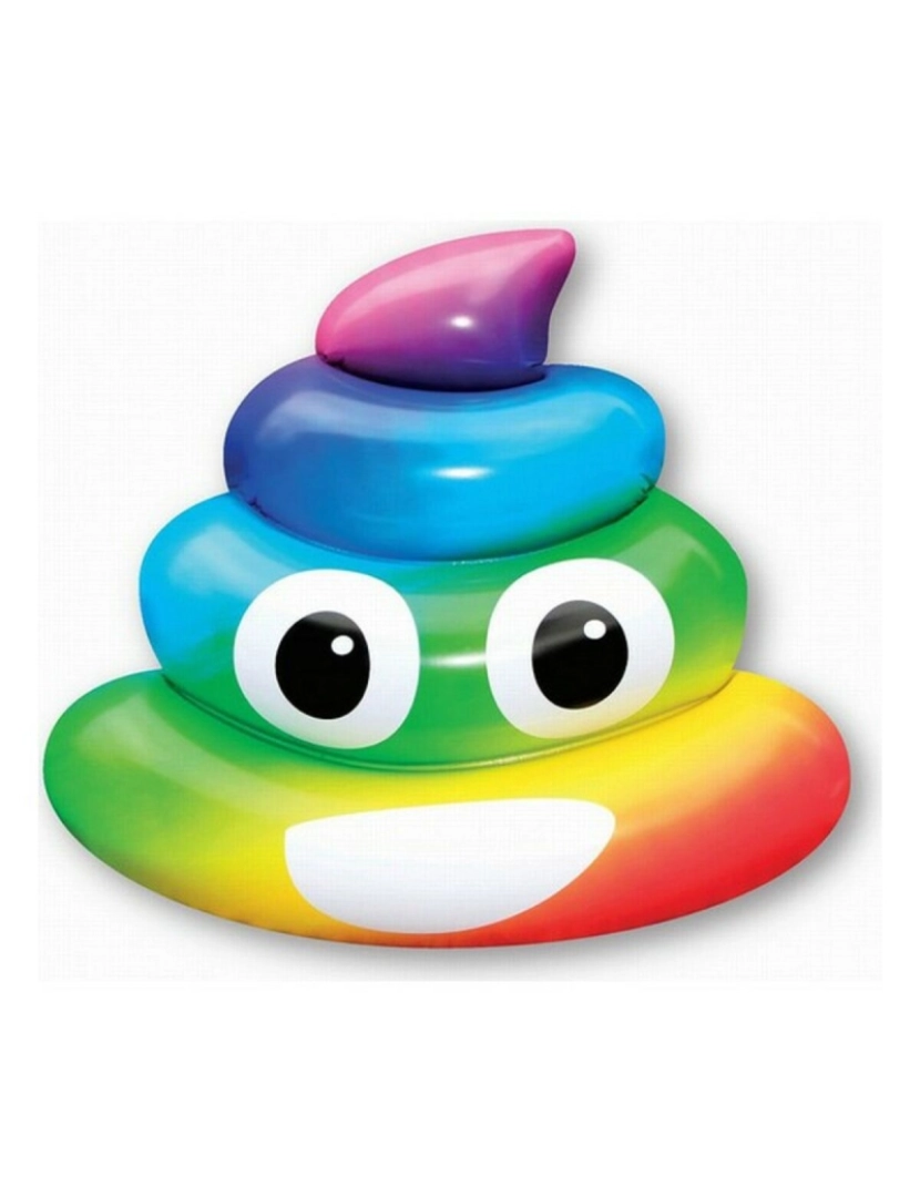 BB - Colchão Insuflável Rainbow Poo (107 x 121 x 26  cm)