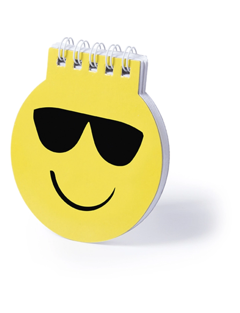 DAM - Caderno Design Emoji Com Óculos De Sol 40 Folhas Lisas 