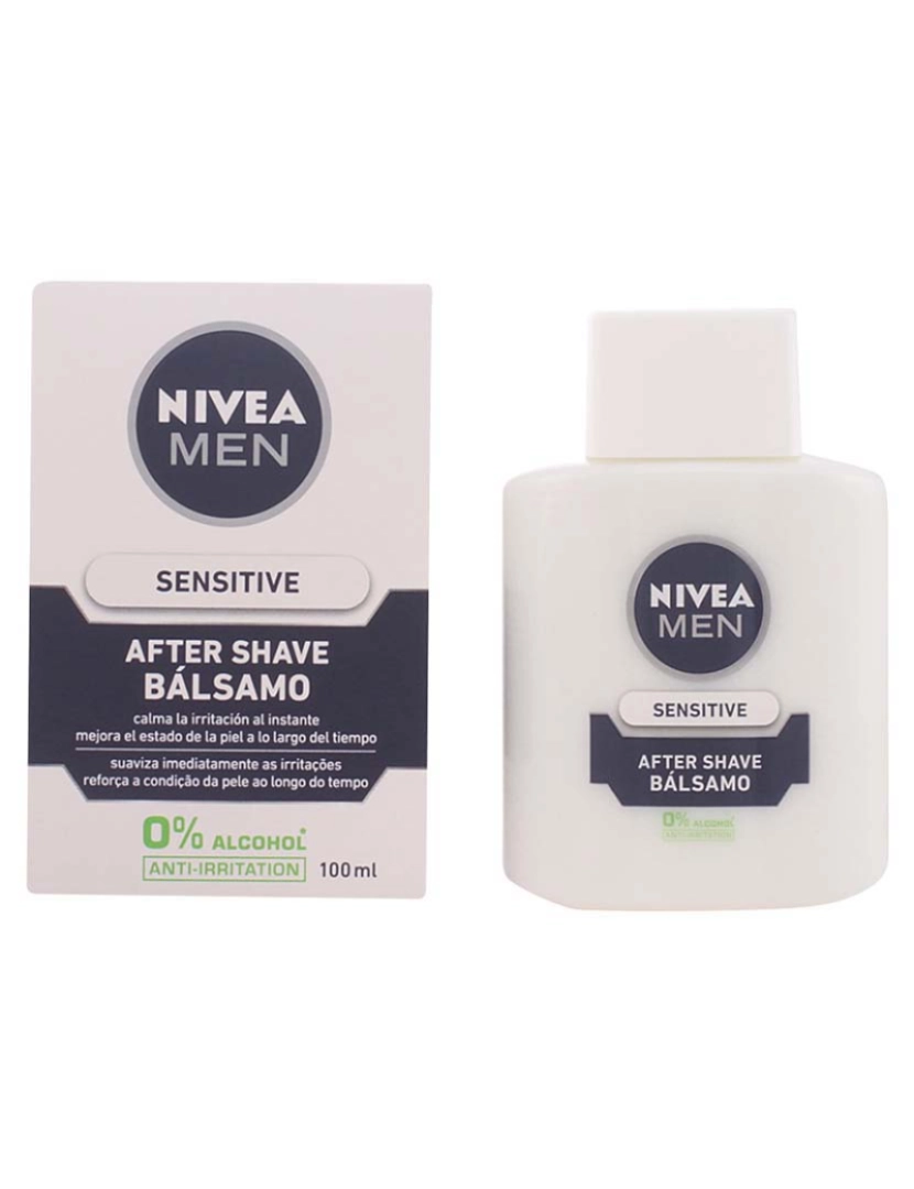 NIVEA - After Shave Bálsamo 0% Álcool Men Sensitive 100Ml