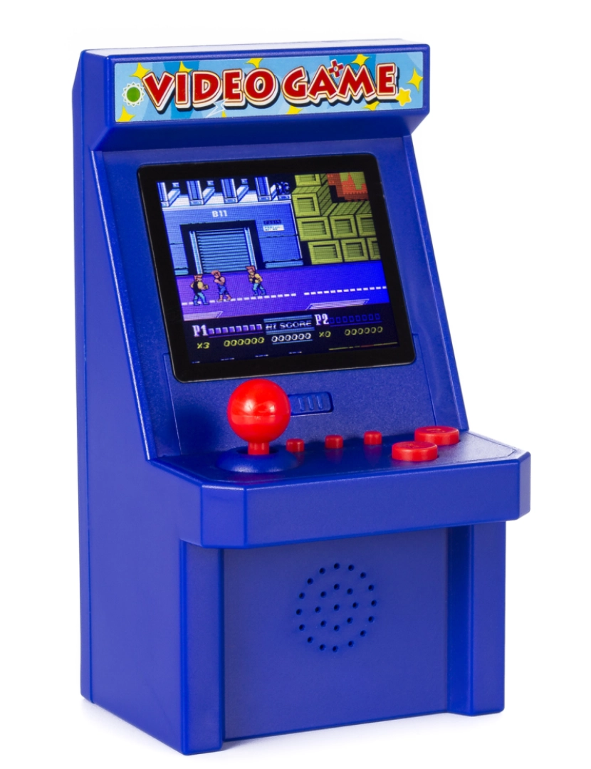 DAM - DAM. Console de arcade, mini máquina de fliperama portátil, com 240 jogos. 2.2 Tela LCD.