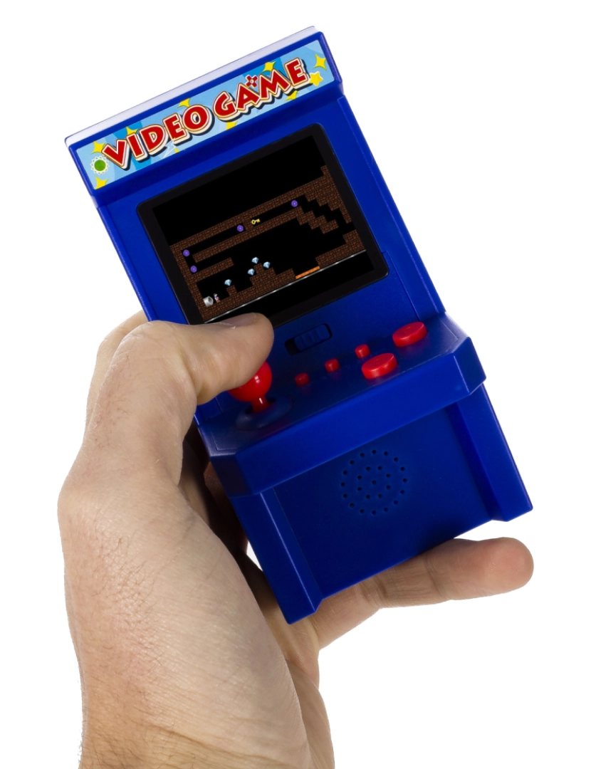 imagem de DAM. Console de arcade, mini máquina de fliperama portátil, com 240 jogos. 2.2 Tela LCD.3
