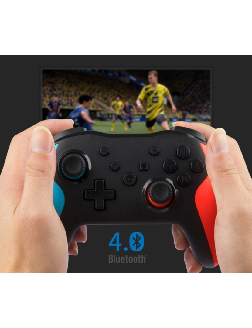 imagem de DAM. Controlador sem fio Bluetooth. Compatível com N-Switch/PS3/PC/telefone Android/plataforma Android TV.3