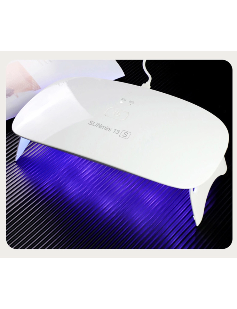 imagem de DAM. Lâmpada secadora de unhas UV ultravioleta. Para esmaltes especiais semipermanentes, acrílicos, etc.2