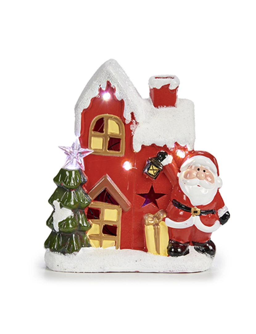 DAM - DAM. Figura de Papai Noel com casinha.