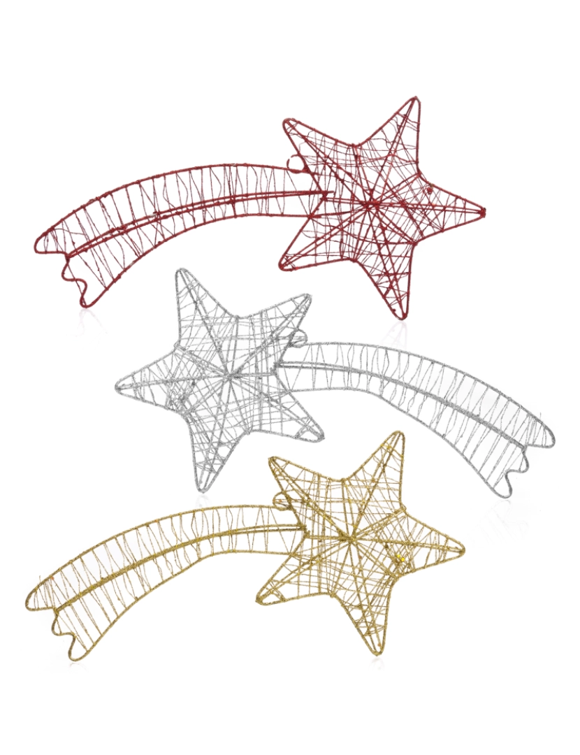imagem de DAM. Design de estrela de Natal Topper. 3 cores aleatórias.1