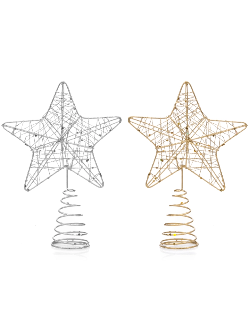 imagem de DAM. Design de estrela de Natal Topper. 2 cores aleatórias.1
