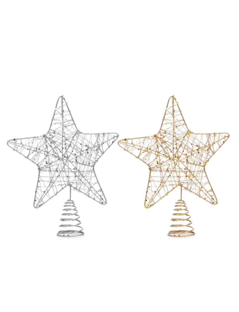 DAM - DAM. Design de estrela de Natal Topper. 2 cores aleatórias.