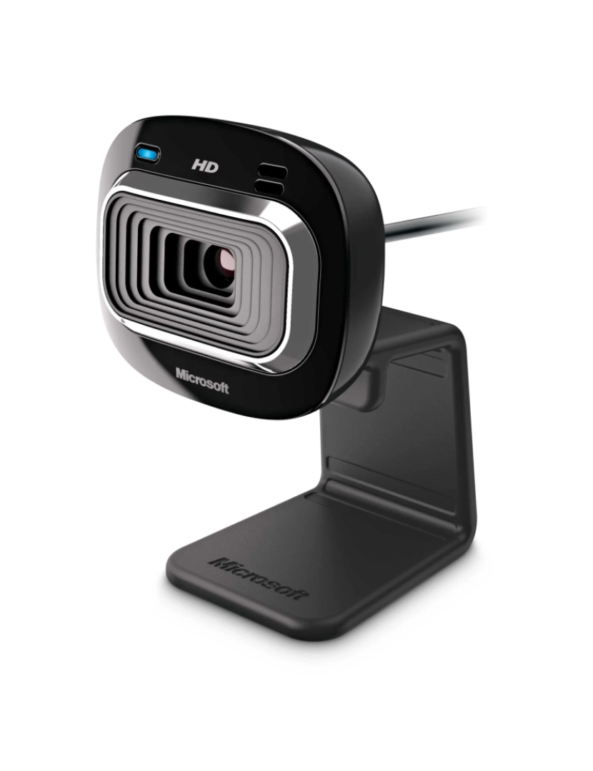 Microsoft - Webcam Microsoft > Lifecam HD-3000 1 MP 1280 X 720 Pixels USB 2.0 Preto - T3H-00013