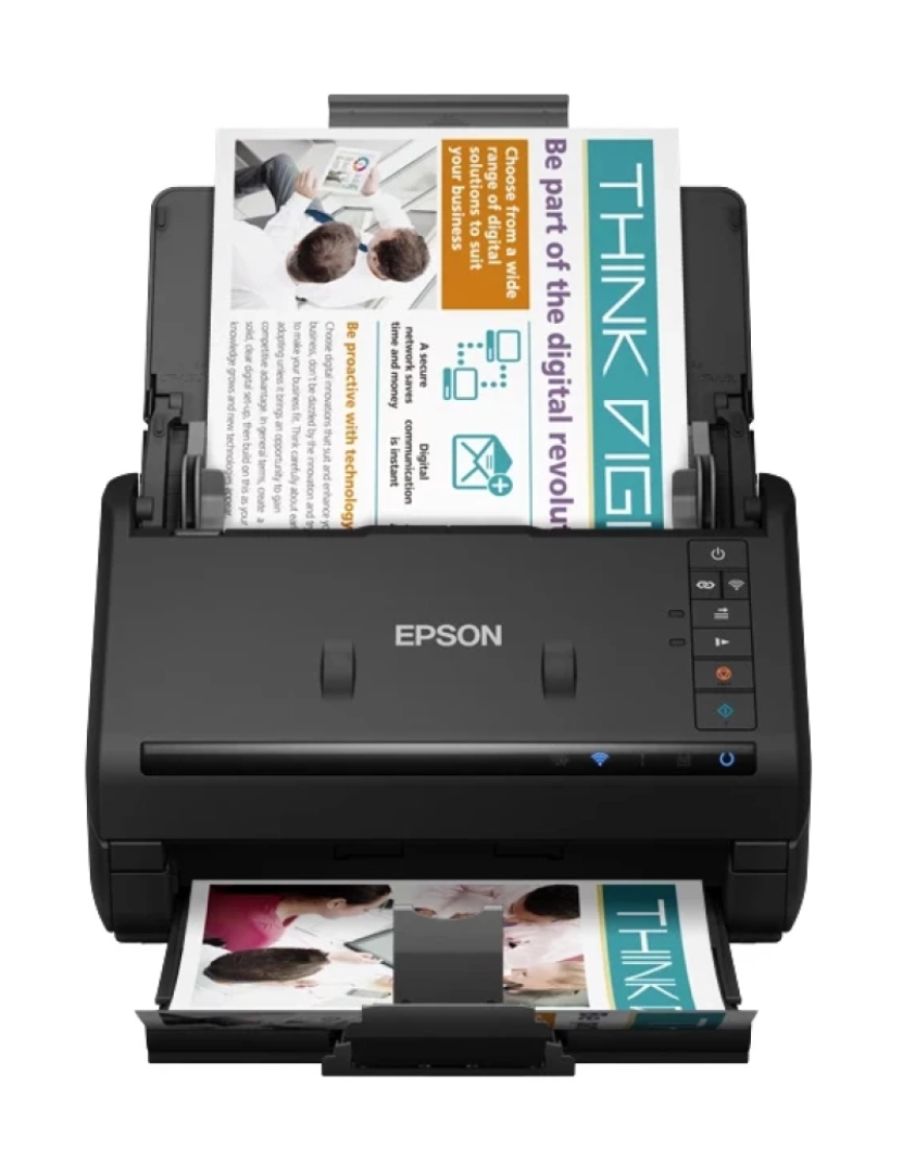 Epson - Scanner Epson > Workforce ES-500WII com Alimentação POR Folhas 600 X 600 DPI A4 Preto - B11B263401