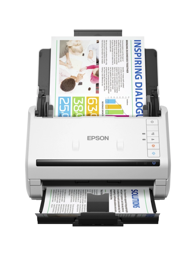 Epson - Scanner Epson > DS-530 II com Alimentação POR Folhas 600 X 600 DPI A4 Branco - B11B261401