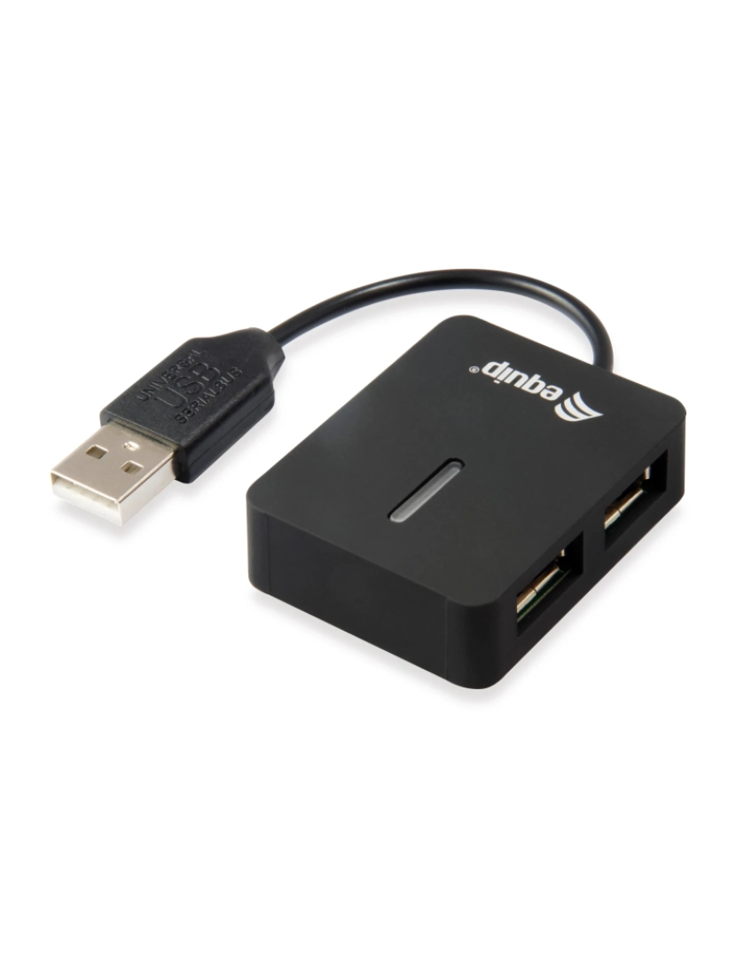 Equip - HUB USB Equip > de Interface 2.0 480 Mbit/s Preto - 128952