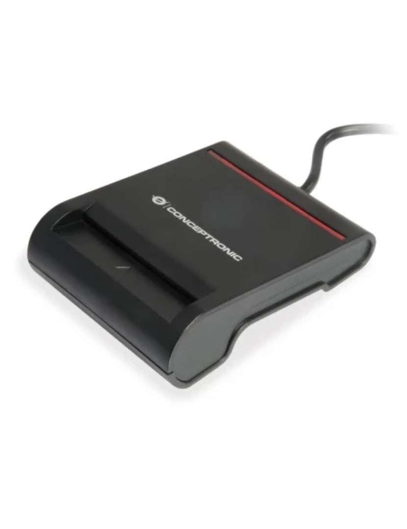 imagem de Leitor de Cartões Conceptronic > Smart Card USB USB 2.0 Preto - SCR01B1