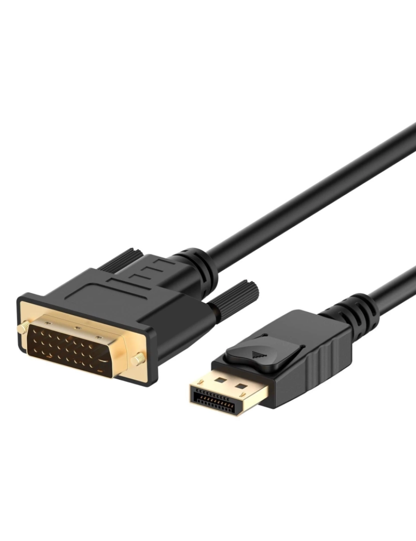 Ewent - Adaptador DVI Ewent > de Cabo de Vídeo 1 M Displayport DVI-D Preto - EC1440