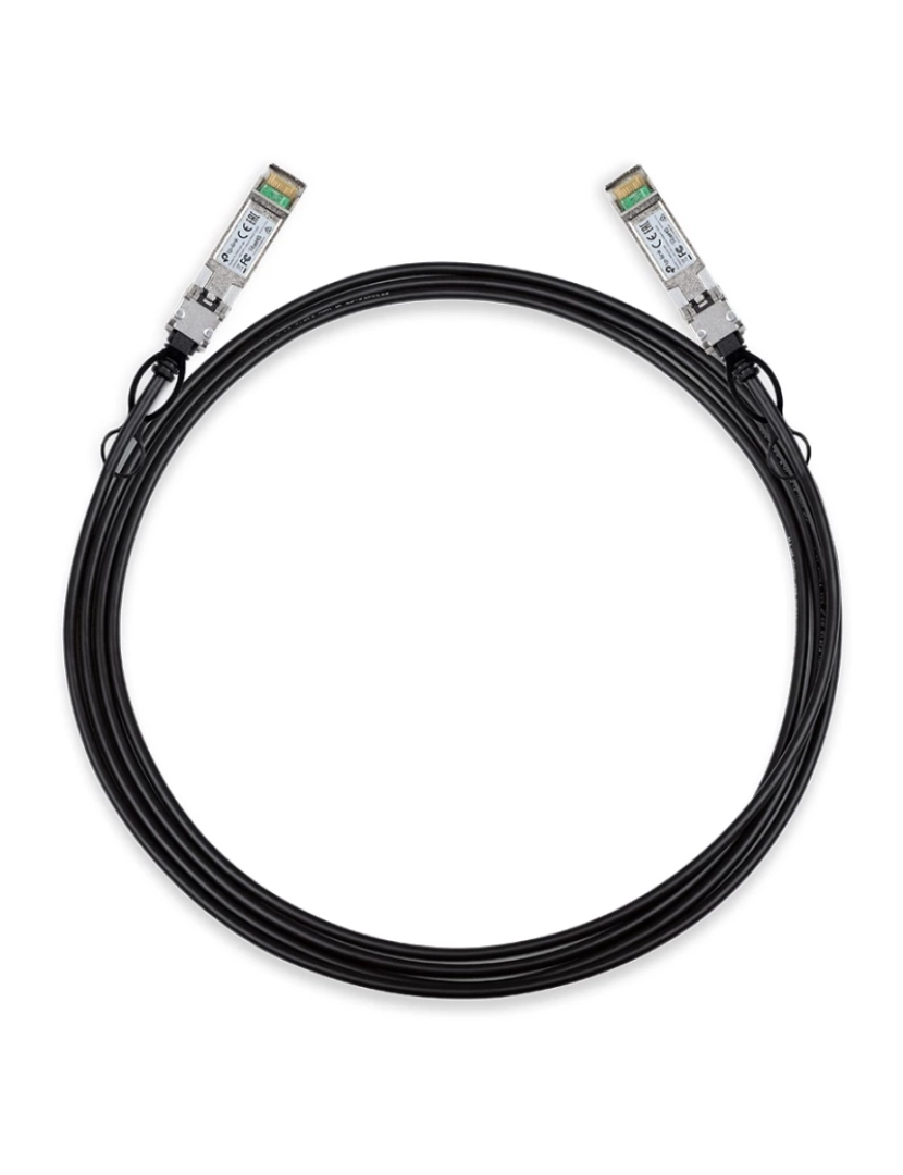 Tp-Link - Cabo de Fibra Óptica TP-LINK > Ótica Sfp+ DAC Preto - TL-SM5220-3M