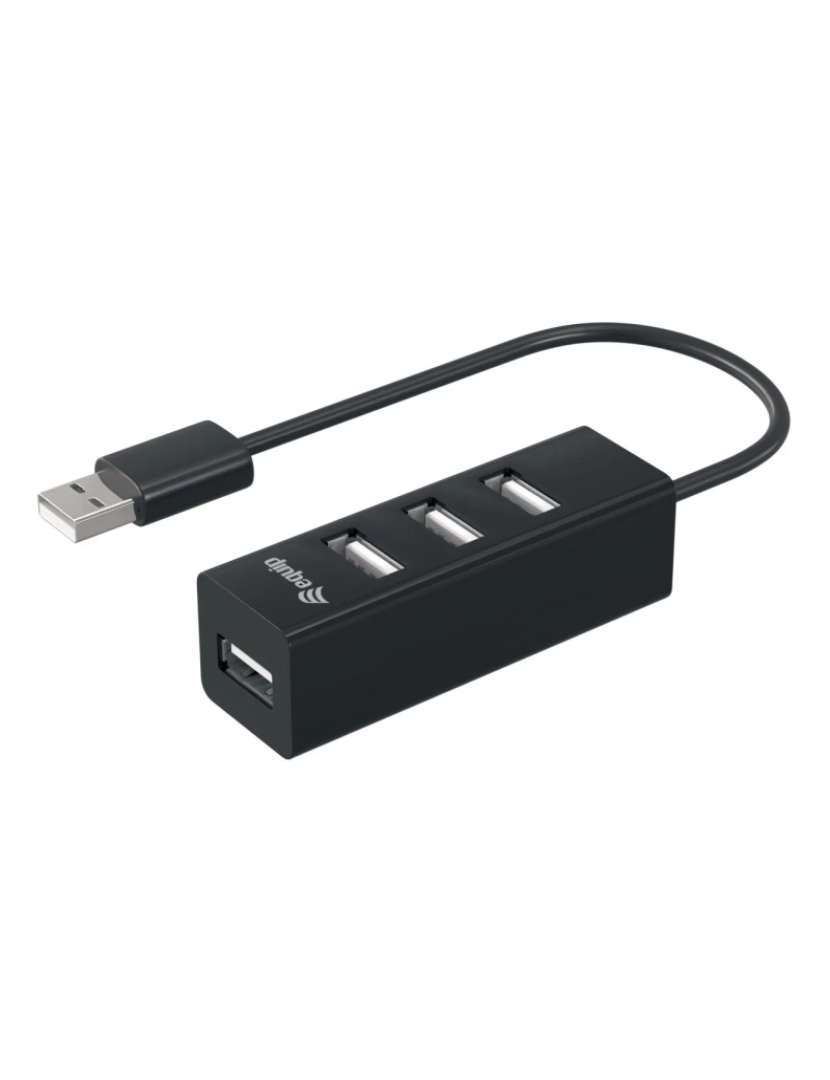 Equip - HUB USB Equip > de Interface 2.0 480 Mbit/s Preto - 128955