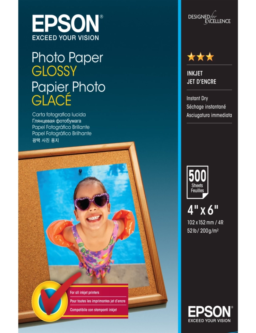 imagem de Papel de Impressão Epson > Photo Paper Glossy Fotográfico Brilho - C13S0425491