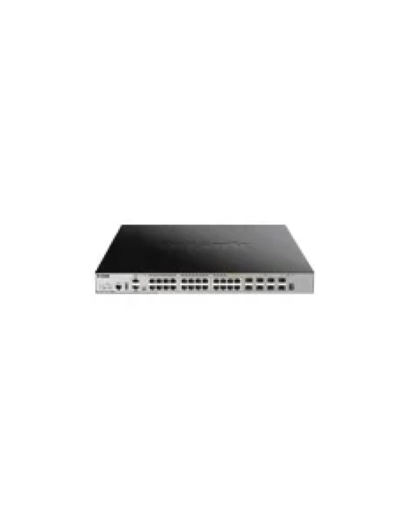 D-Link - gerido l3 gigabit ethernet (10/100/1000) power over ethernet (poe) preto, cinzento - dgs-3630-28pc/si