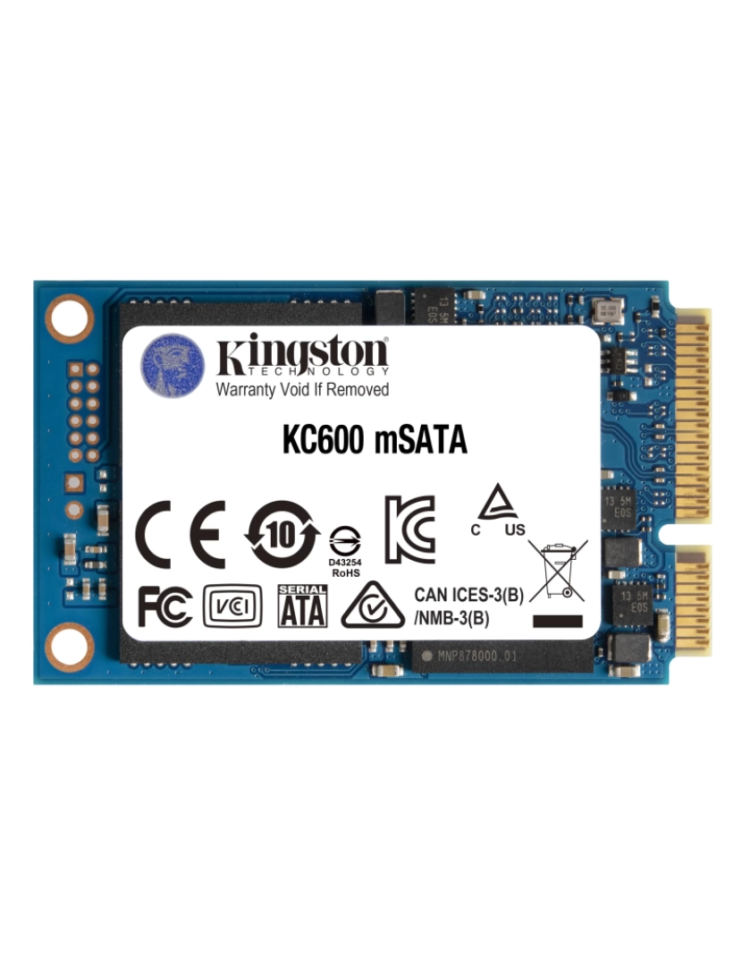 Kingston - technology kc600 msata 256 gb serial ata iii 3d tlc - skc600ms/256g