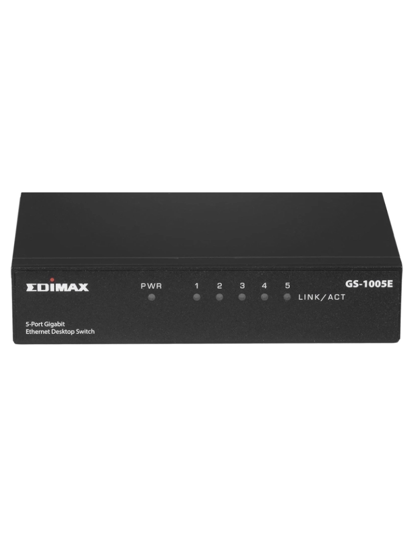 Edimax - de rede não-gerido gigabit ethernet (10/100/1000) preto - gs-1005e