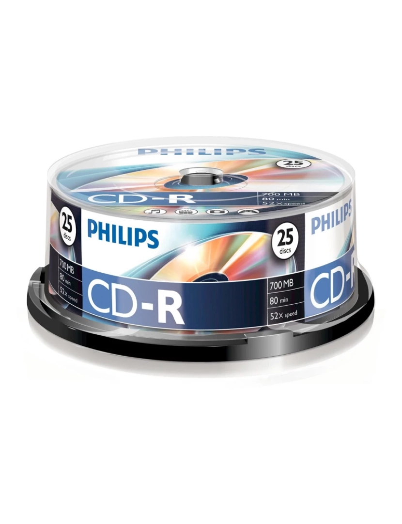 Philips - Disco Óptico Philips > CD-R /00 - CR7D5NB25