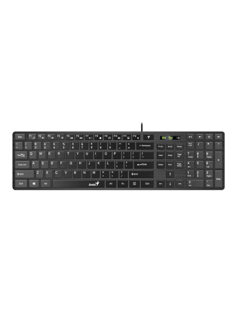 genius - Teclado Genius > 31310017403 USB Qwerty Checo Preto - 31310017421