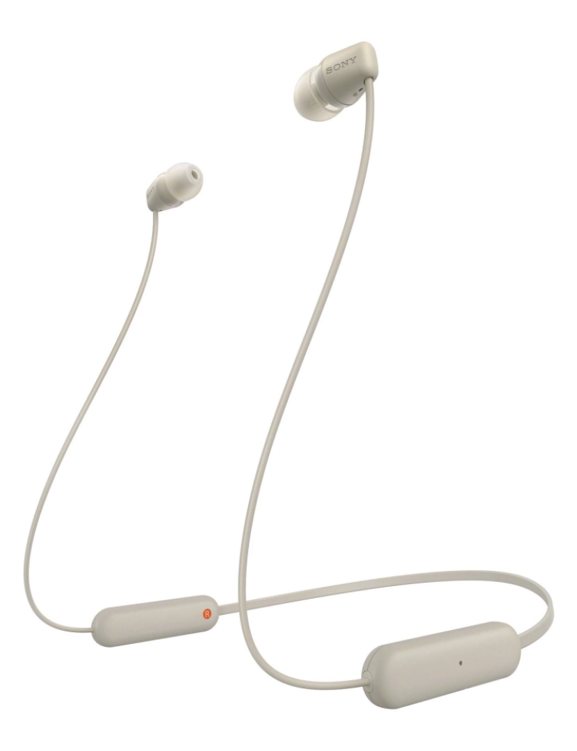 Sony - Auriculares Sony > WI-C100 Auscultadores SEM Fios INTRA-AUDITIVO Chamadas/música Bluetooth Bege - WI-C100C