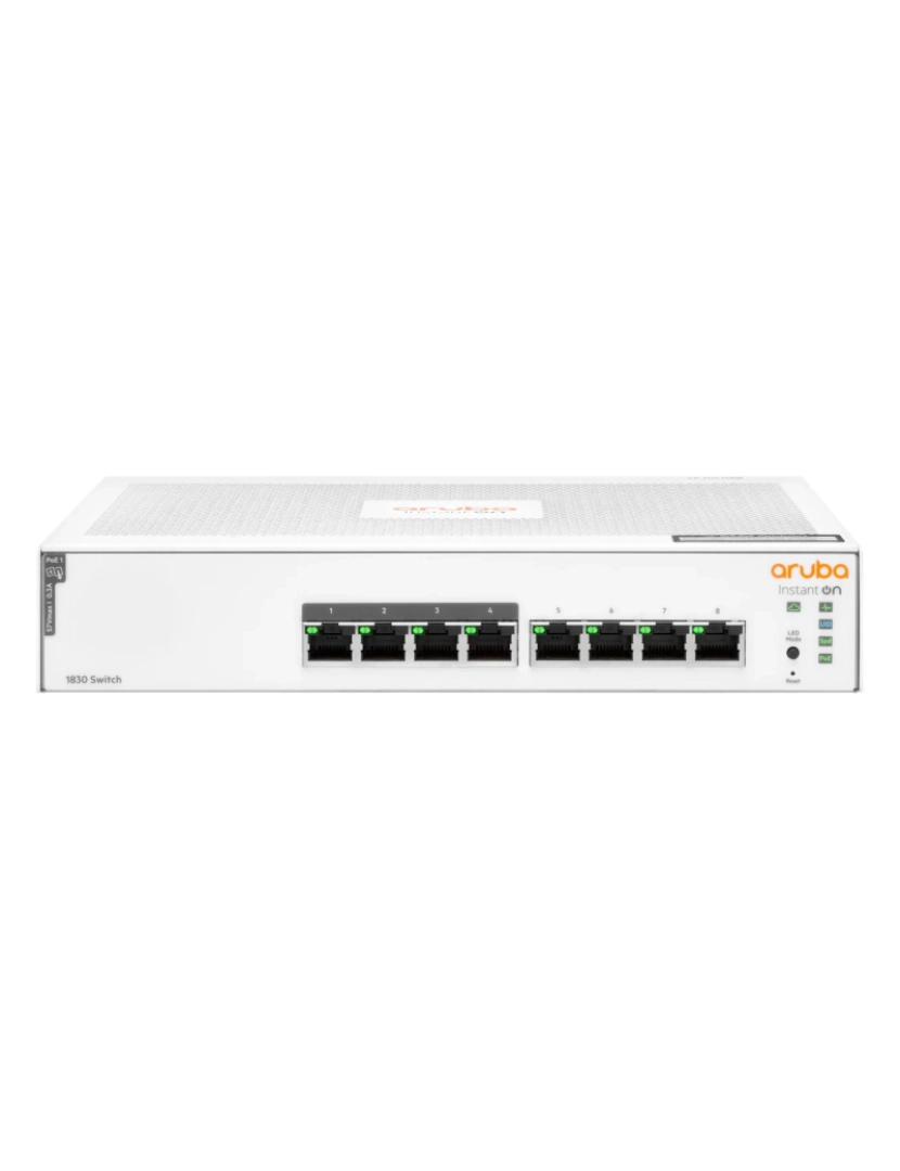 ARUBA - hewlett packard enterprise instant on 1830 8g 4p class4 65w gerido l2 gigabit ethernet (10/100/1000) power over ethernet (poe) 1u - jl811a